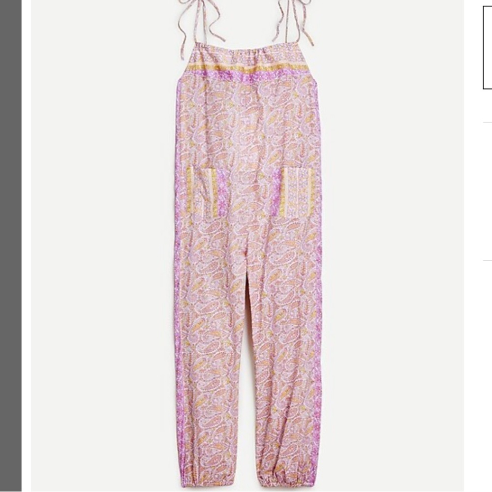 JCREW COTTON VOILE JUMPSUIT IN BEACH PAISLEY SZ SMALL NWT